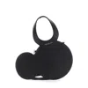 Coperni Mickey Black Crossbody Bag With Adjustable And Removable Shoulder Strap And Logo Lettering O In Black