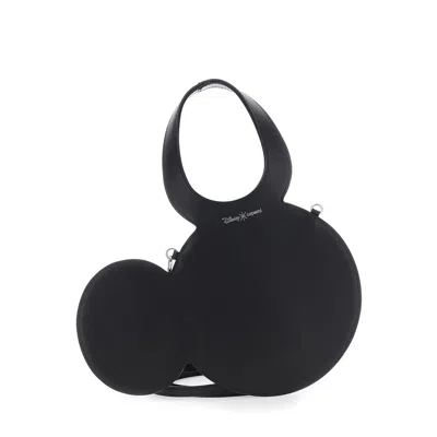 Coperni Mickey Black Crossbody Bag With Adjustable And Removable Shoulder Strap And Logo Lettering O
