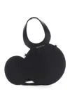 COPERNI MICKEY BLACK CROSSBODY BAG WITH ADJUSTABLE AND REMOVABLE SHOULDER STRAP AND LOGO LETTERING ON THE FR