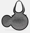 Coperni Mickey Mini Embellished Tote Bag In Gray