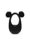 Coperni Mickey Mini Swipe Purse - Leather - Black In Black