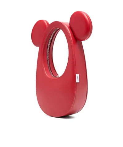 Coperni Mickey Mouse Handbag In Red
