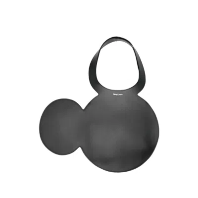 Coperni Mickey Mouse Logo Detail Top Handle Bag In Black