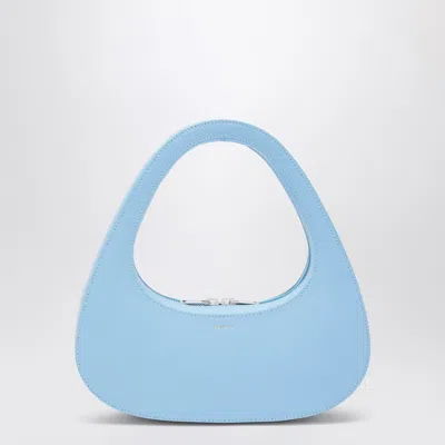 COPERNI COPERNI MICRO BAGUETTE SWIPE BAG LIGHT BLUE LEATHER