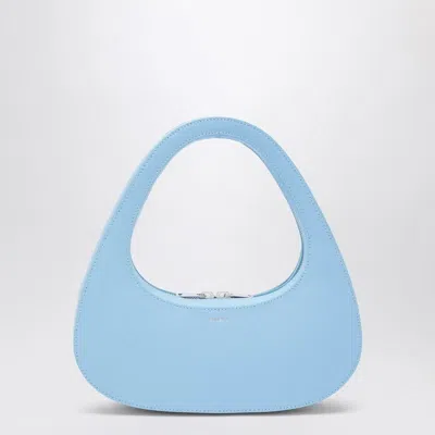COPERNI COPERNI  MICRO BAGUETTE SWIPE BAG LIGHT BLUE LEATHER