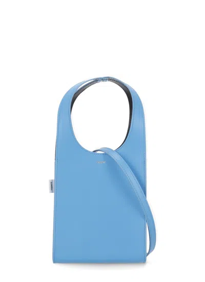 Coperni Micro Swipe Tote Bag In Blue