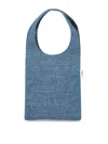 Coperni Swipe" Micro Tote Bag - Blue Denim In Blue