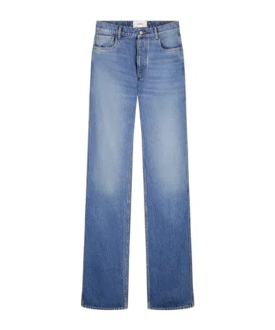 Coperni Mid Rise Jeans In Blue