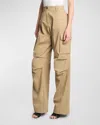 Coperni Tailored Wide Leg Overalls Casual Pants In Beige