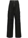 Coperni Mid-rise Wide-leg Jeans In Black