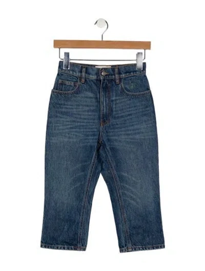 Pre-owned Coperni Mid-rise Straight Leg Jeans In Blue