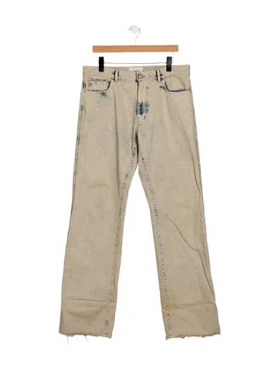 Pre-owned Coperni Mid-rise Wide Leg Jeans In Gray