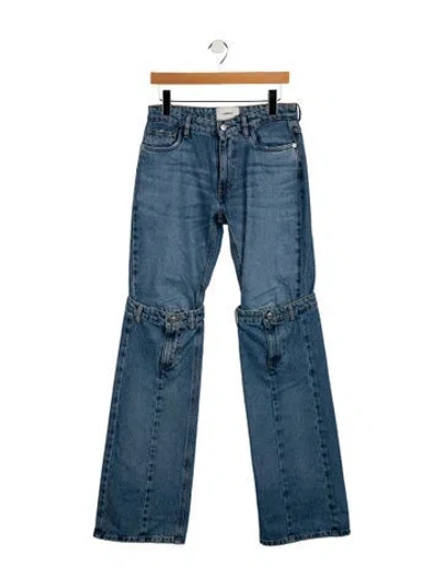 Pre-owned Coperni Mid-rise Wide Leg Jeans W/ Tags In Blue