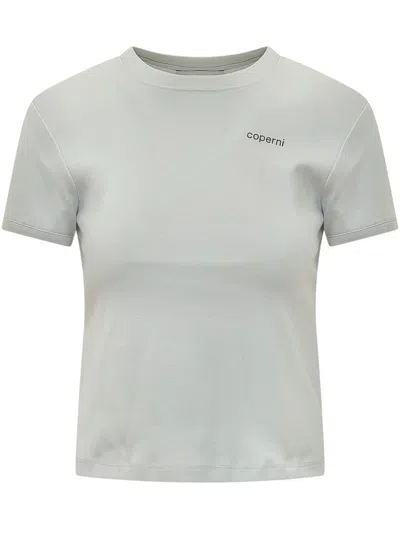 Coperni Mini Baby Tee In Grey Light