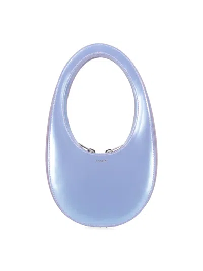 Coperni Mini Bag "pearlised Swipe Bag" In Blue