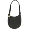 Coperni Mini Belt Strap Leather Hobo Bag In Black