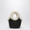 Coperni Black Shearling Mini Bucket Swipe Bag