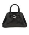 Coperni Structured Shoulder Bag Circular Clasp In Black