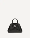 Coperni Structured Shoulder Bag Circular Clasp In Black