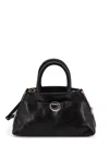 Coperni Structured Shoulder Bag Circular Clasp In Black