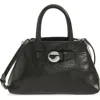 Coperni Structured Shoulder Bag Circular Clasp In Black