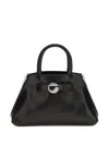 Coperni Mini Data Zip-detail Leather Tote Bag In Black