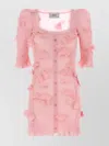 Coperni Blue Knitted Butterfly Minidress