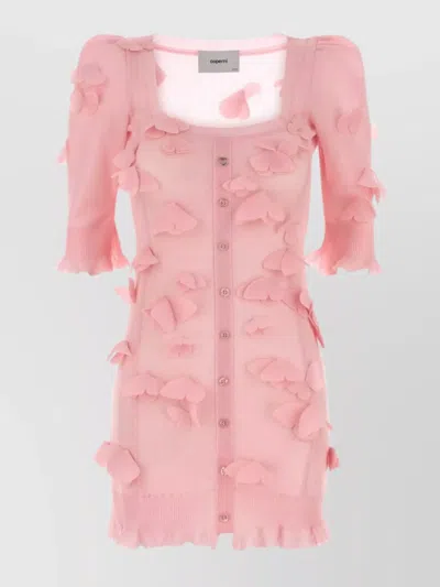 COPERNI MINI DRESS KNIT 3D APPLIQUÉ