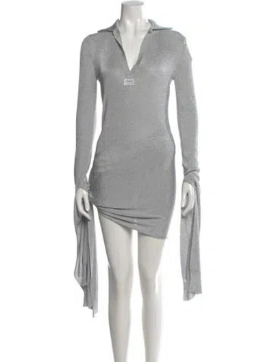 Pre-owned Coperni Mini Dress W/ Tags In Gray