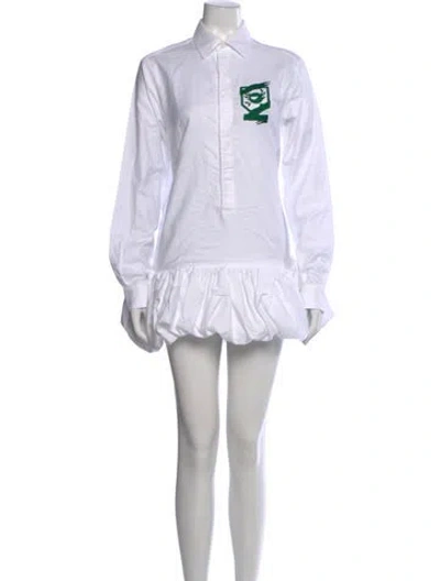 Pre-owned Coperni Mini Dress In White