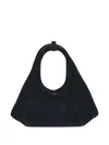 Coperni Mini Folded Leather Tote Bag In Black