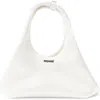 Coperni Mini Folded Satin Tote In White