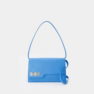 Coperni Small Folder Leather Shoulder Bag In Blue