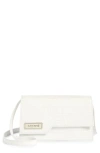 Coperni Mini Folder Croc Embossed Crossbody Bag In White