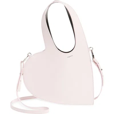 Coperni Mini Heart Leather Belt Bag In Pink