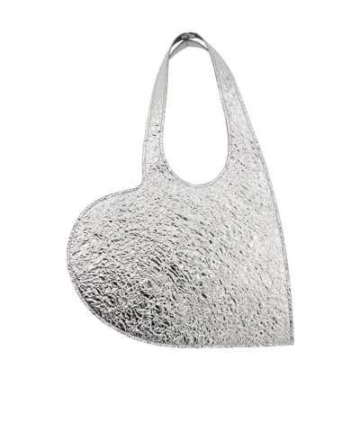 Coperni Mini Heart-shaped Handbag In White