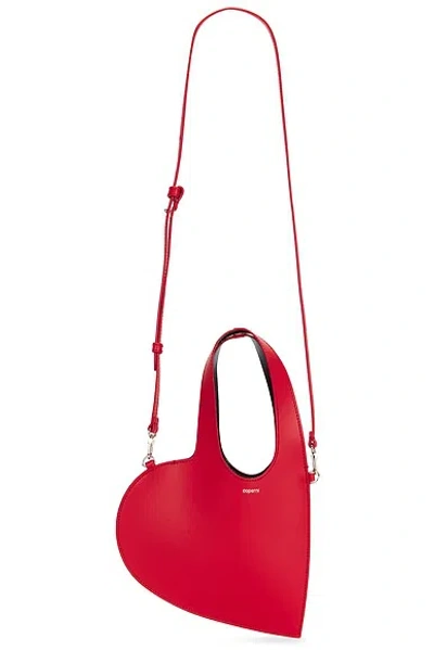 Coperni Mini Heart Top Handle Bag In Red