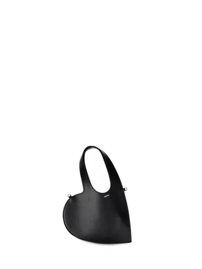 Coperni Mini Heart Tote In Black