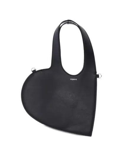 Coperni Mini "heart" Tote In Black