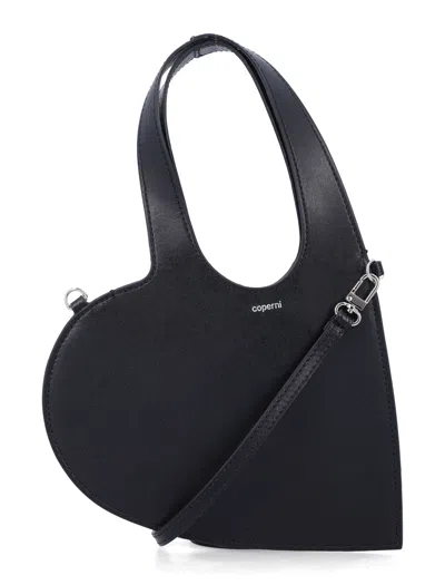 Coperni Mini Heart Tote In Black