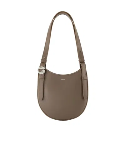 Coperni Mini Logo Shoulder Bag In Brown