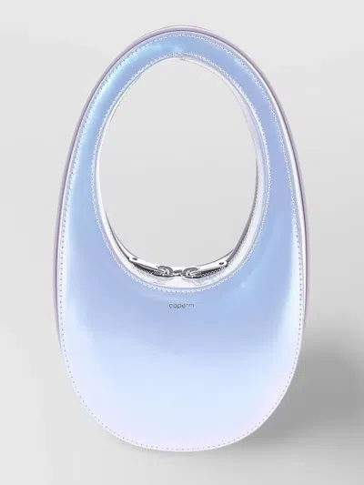 Coperni Mini Oval Top Handle Bag In Blue