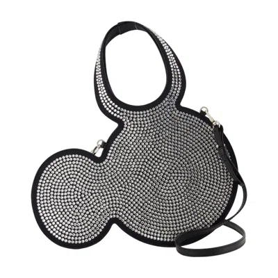 Coperni Mini Shoulder Bag With Stylized Mouse Head Design In Black