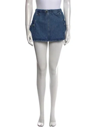 Pre-owned Coperni Mini Skirt In Blue