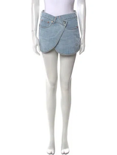 Pre-owned Coperni Mini Skirt In Blue