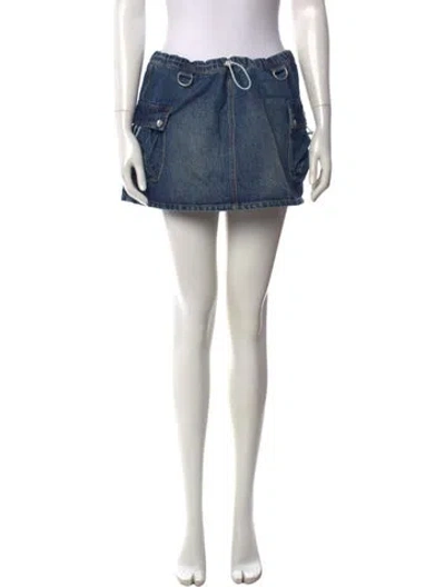 Pre-owned Coperni Mini Skirt In Blue