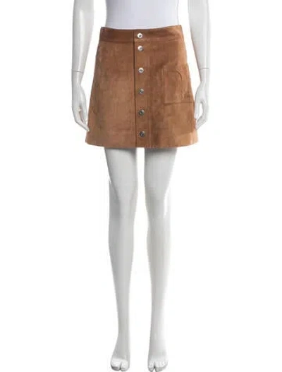 Pre-owned Coperni Mini Skirt In Brown