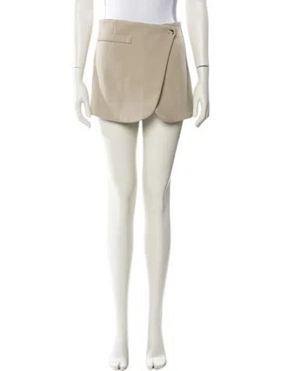 Pre-owned Coperni Mini Skirt In Neutral