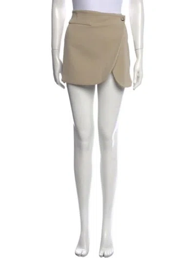 Pre-owned Coperni Mini Skirt In Neutrals