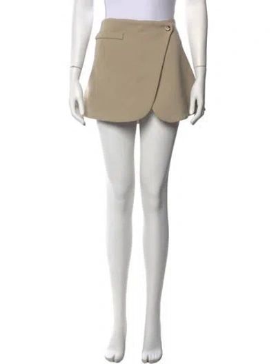 Pre-owned Coperni Mini Skirt In Neutrals